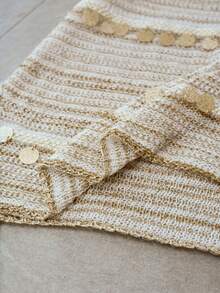 MOTF PREMIUM WOMEN'S ASYMMETRIC HEM CONTRAST SEQUIN SWEATER - Khaki - View 5