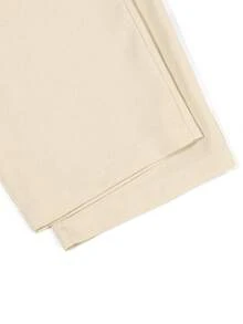 Manfinity Mode Men's Solid Color Pocket Straight Leg Casual Suit Pants - Beige - View 8