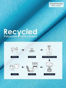 CLARA VERO Damen Zweiteiler aus asymmetrischem Blazer mit Metall-Schnalle zur Taillierung und Langarm sowie Rock mit niedriger Taille, Ozean-Element-Motiv - Babyblau - Übersicht 8