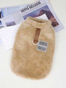 PETSIN Autumn/Winter Plush Velvet Pet Vest & Hoodie – Soft Warm Sweater With Traction Buckle For Dogs, Cats & Small Animals, Indoor/Outdoor Wear - Multicolor - View 34