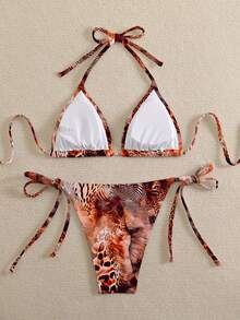 Swim Vcay Bộ đồ bơi nữ họa tiết động vật thích hợp cho kỳ nghỉ biển - Nhiều màu - Xem 2