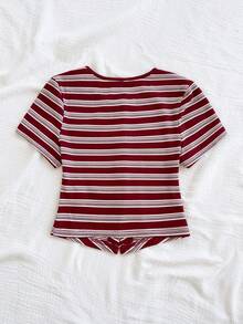 Soleia Áo khoác cardigan cổ tròn dệt kim họa tiết dành cho nữ đi nghỉ mát có nơ trang trí và nút kim loại, viền bo gấu, phù hợp cho ngày lễ, hẹn hò, trà chiều, bãi biển, du ngoạn, tham quan thành phố, lễ hội âm nhạc, kỳ nghỉ theo phong cách Boho - Nhiều màu - Xem 2