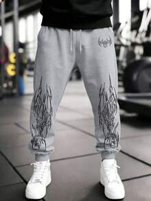 GymBeat Pantalones deportivos para hombres - Gris Claro - Ver 3