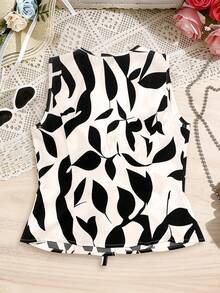 GlowEve Conjunto de duas peças para férias de verão e momentos de lazer, tecido por mulheres. - Damasco - Ver 5