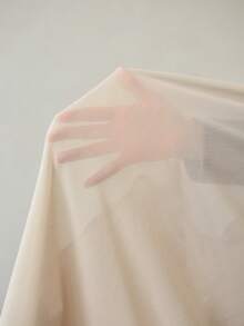 MOTF PREMIUM Camisa de panel transparente elegante y minimalista de patchwork de satén, primavera/verano - Albaricoque - Ver 7