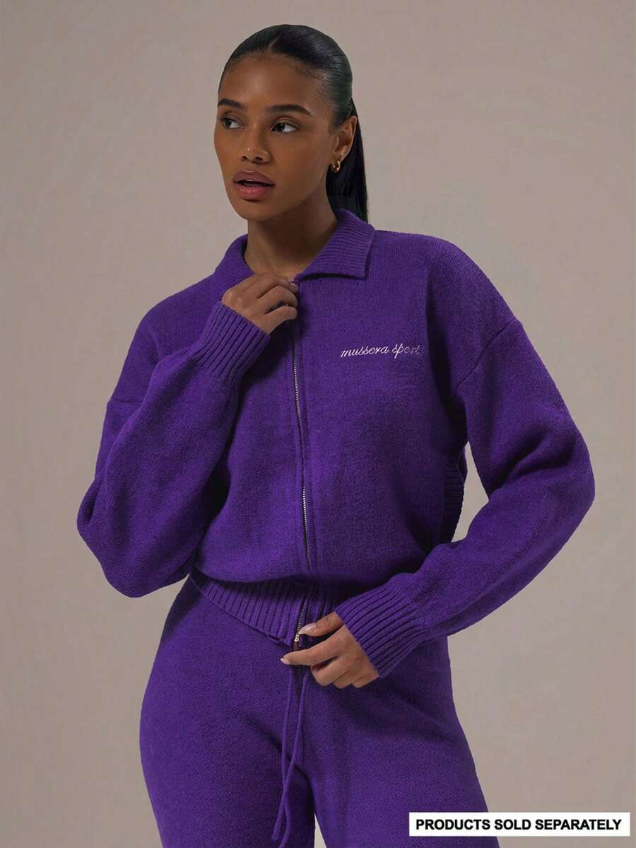 Musera Sport 女士运动毛衣 - 紫色 - 查看 1