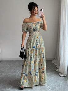 Elenzga 标准尺码女士优雅露背吊带长裙 - 薄荷綠 - 查看 3