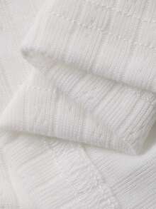 DAZY Women's Textured Fabric Lace Patchwork Casual Camisole - White - View 8