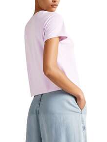DKNY Women's T-Shirt Pink - Pink - View 2