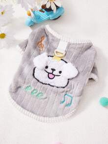 PETSIN Gilet e felpa con cappuccio in velluto morbido e caldo per animali domestici, adatto per cani, gatti e piccoli animali, da indossare sia in casa che all'aperto, con fibbia di trazione, per l'autunno/inverno - Multicolore - Visualizzare 17