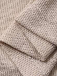 DAZY Women's Summer Floral Embroidery Trim Fitted Puff Sleeve T-Shirt - White - View 6