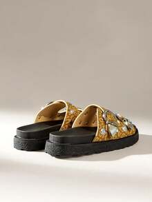 Solecia Women Platforms & Wedge Sandals - Yellow - View 8