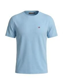 Napapijri Men's T-Shirts Blue - LIGHT BLUE - View 4