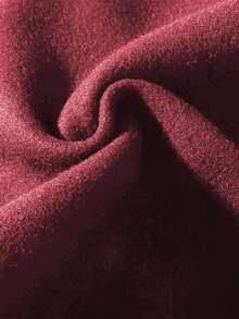 SHEIN Cottnline Men's Sweatshirt And Pants Two-Piece Set With Emoticon And Letter Print - Burgundy - View 5