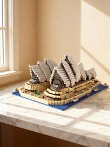 MINKOJA - SELECTS Princess Castle & Shell Opera House Micro Building Block Set – 3D Famous Architecture Models, Collectible Assembly Toy For Adult,Easter,Easter Gift,Childen's Day,Adult Others Block Toys - Multicolor - View 3