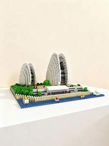 MINKOJA - SELECTS Princess Castle & Shell Opera House Micro Building Block Set – 3D Famous Architecture Models, Collectible Assembly Toy For Adult,Easter,Easter Gift,Childen's Day,Adult Others Block Toys - Multicolor - View 11