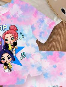 女婴T恤套装 - 彩色 - 查看 4