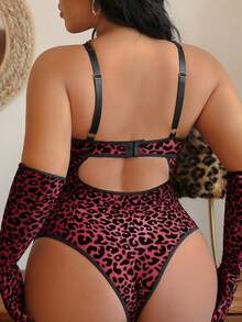 Bare Chapter Bộ đồ lót gợi cảm 3 món cỡ lớn có gọng, thích hợp cho Ngày Valentine. - Màu Đỏ Sâu - Xem 2