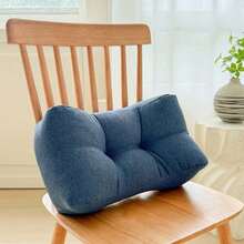 1pc [Multi-Color Options] Waterproof & Stain-Resistant Linen Lumbar Pillow - Office Sitting Support Cushion, Sofa Backrest, Car Seat Pad, Breathable Student Dorm Seat Cushion, Home Lumbar Support - Multicolor - View 20