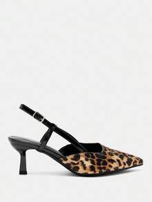 CUCCOO CURVES Women's Pointed Toe Buckle Design Everyday Versatile Fashion Wide Fit High Heels Valentine's Day - Multicolor - View 5