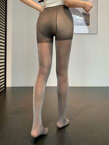 DAZY Quần legging nữ kiểu dáng thường ngày cho mùa thu - Xám - Xem 2