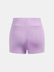 SHEIN Girlism Tween Girl Fitted Casual Round Neck Tank Top And Bike Shorts Set - Multicolor - View 8