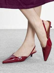 CUCCOO BIZCHIC 女士高跟凉鞋 - 酒紅色 - 查看 5