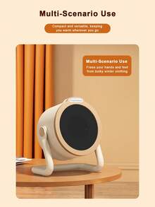 Teckwe 桌面取暖器，家用小型办公室宿舍桌面便携式电暖器，快速加热取暖器