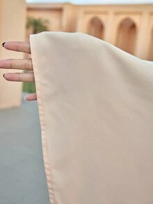 Al Najma Women's Turkish Maxi Dress & Arabic Traditional Abaya Kaftan Jalabiya Dress - Apricot - View 8