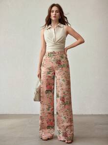 MOTF PREMIUM 印花阔腿牛仔裤 - 彩色 - 查看 6