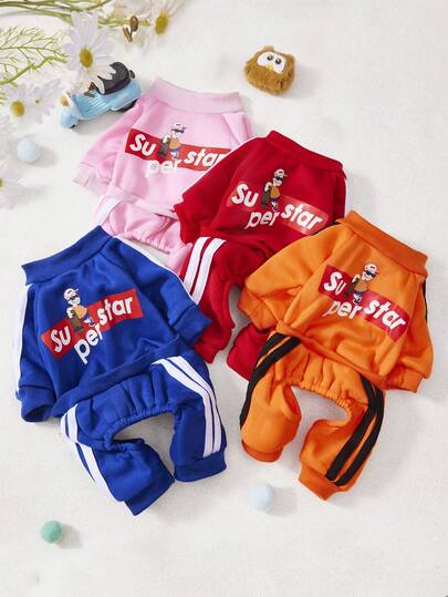 PETSIN Autumn/Winter Plush Velvet Pet Vest & Hoodie – Soft Warm Sweater With Traction Buckle For Dogs, Cats & Small Animals, Indoor/Outdoor Wear