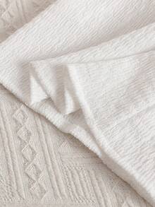 SHEIN Bộ áo vest và quần short jacquard dễ thương, kiểu dáng thường ngày cho bé gái, thích hợp mặc ở nhà và ngoài trời, mùa xuân/hè. - Hồng - Xem 6