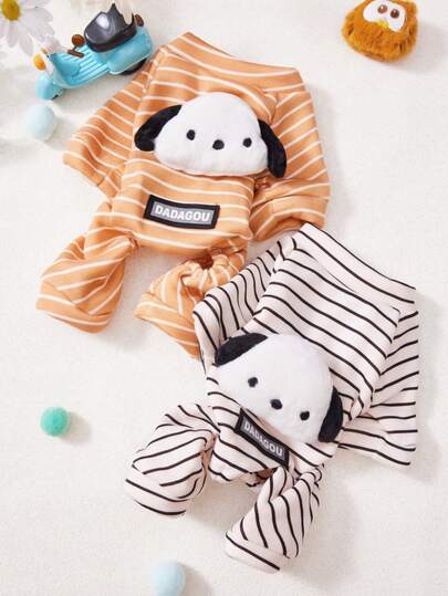 PETSIN 秋冬季宠物绒面背心连帽衫 – 柔软保暖毛衣，带防滑扣，适合犬、猫及小型动物，室内外均可穿着