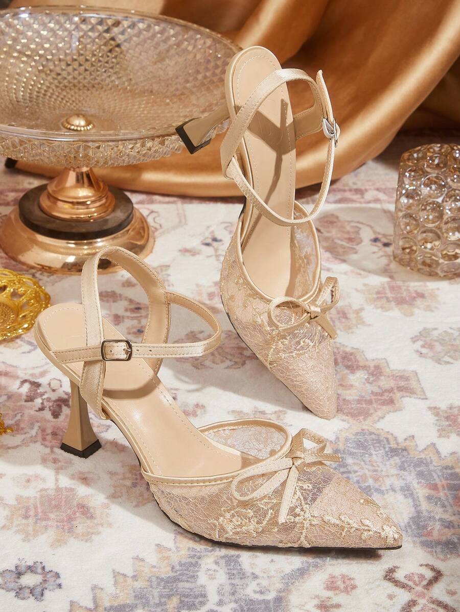 CUCCOO TILAWA Women Heeled Sandals - Apricot - View 1