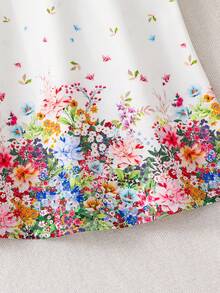 SHEIN Váy cho bé gái - trắng - Xem 7