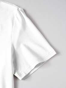 Manfinity EMRG 男士复古美式纽约字母印花撞色领圆领T恤 - 彩色 - 查看 3