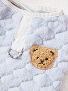 PETSIN Autumn/Winter Plush Velvet Pet Vest & Hoodie – Soft Warm Sweater With Traction Buckle For Dogs, Cats & Small Animals, Indoor/Outdoor Wear - Multicolor - View 14