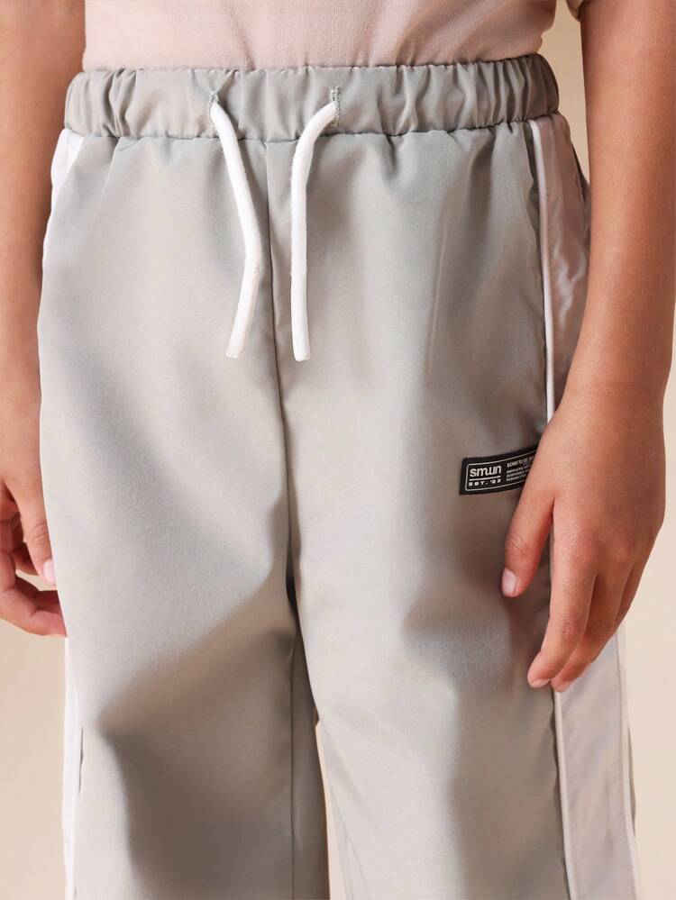 Wide Leg Sweatpants With Drawstring Waist