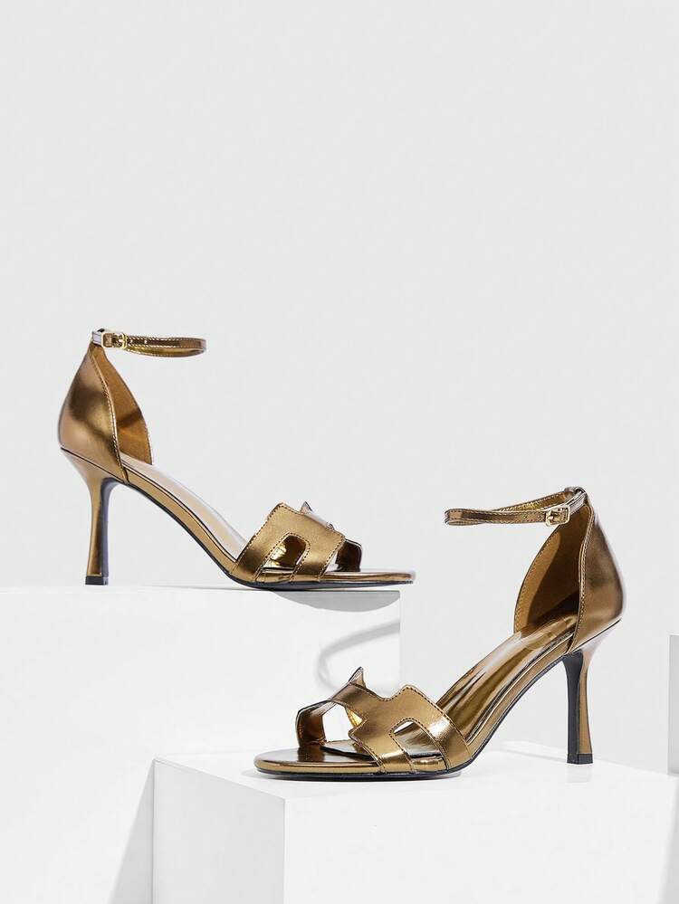 CUCCOO SZL Women's Fashionable And Elegant Heeled Sandals For Commuting Valentine's Day Spring Shoes Prom Heels