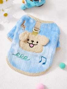 PETSIN Gilet e felpa con cappuccio in velluto morbido e caldo per animali domestici, adatto per cani, gatti e piccoli animali, da indossare sia in casa che all'aperto, con fibbia di trazione, per l'autunno/inverno - Multicolore - Visualizzare 14