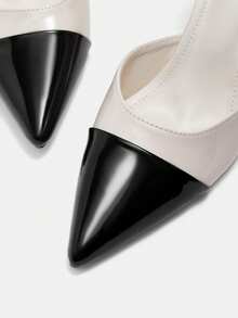 CUCCOO CURVES Women Shoes Women's Pointed Buckle Design Everyday Versatile Fashion Wide Last High Heels - Beige - View 4