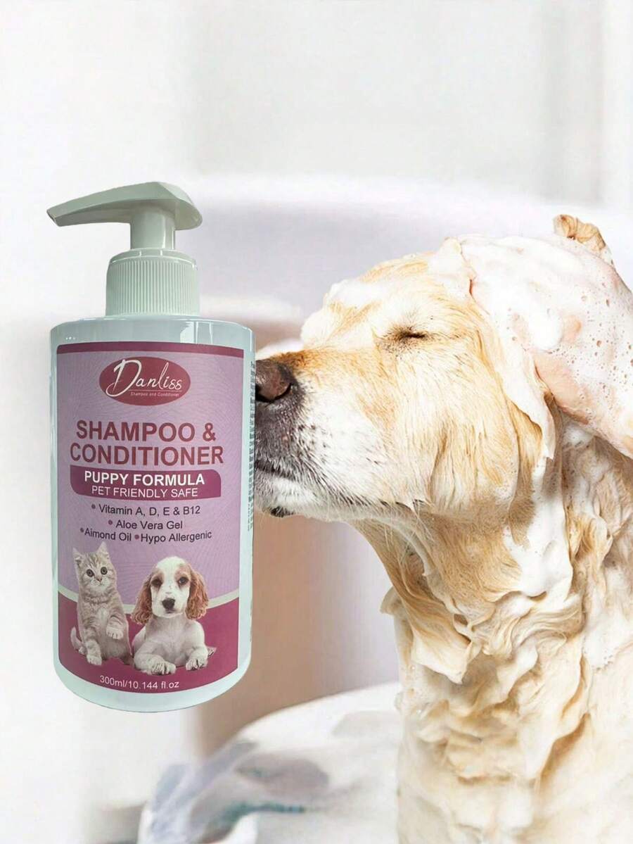 1瓶猫狗专用喷雾，宠物专用防静电、防打结、柔顺除臭毛发喷雾，适用于猫狗毛发 - 300ml - 查看 1