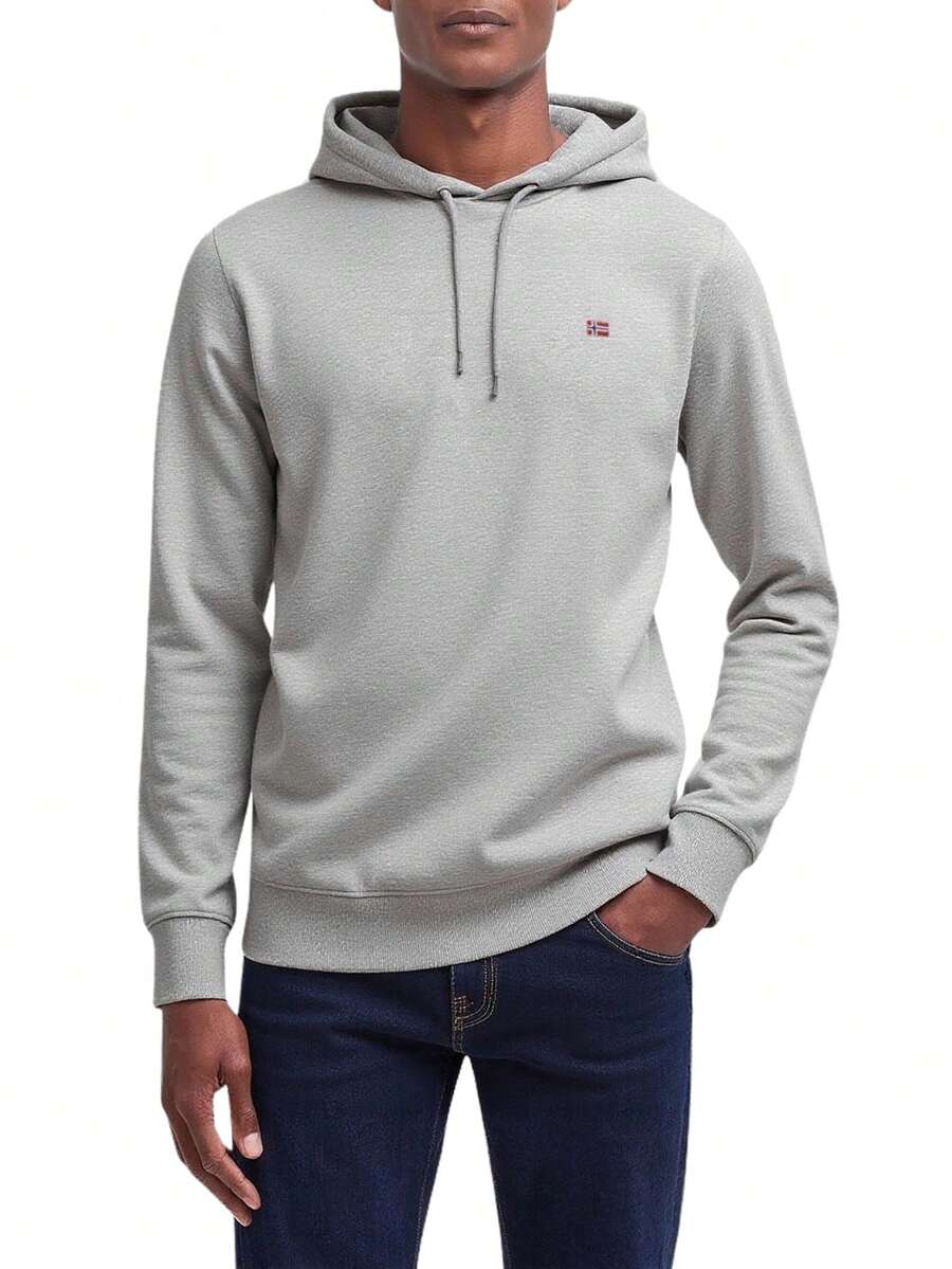 Napapijri Men's Hoodie Grey - Grey - View 1