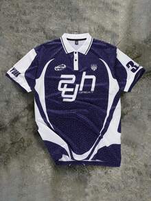 PAVTROS Áo Polo nam tay ngắn in họa tiết phối màu tương phản - Nhiều màu - Xem 5