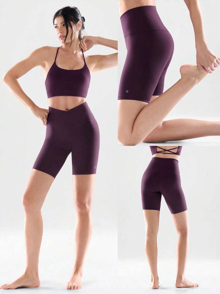 8" FeatherFit™ Crossover Biker Shorts