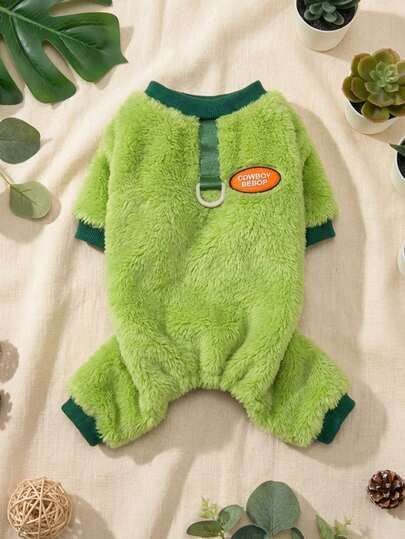 PETSIN 秋冬季宠物服装，四脚抓绒服装，小型动物服装，休闲连体衣，厚棉服装，防风保暖抓绒服装，猫咪配饰，猫咪服装，狗狗鞋子，室内猫咪配饰，猫咪用品，圣诞宠物用品和服装