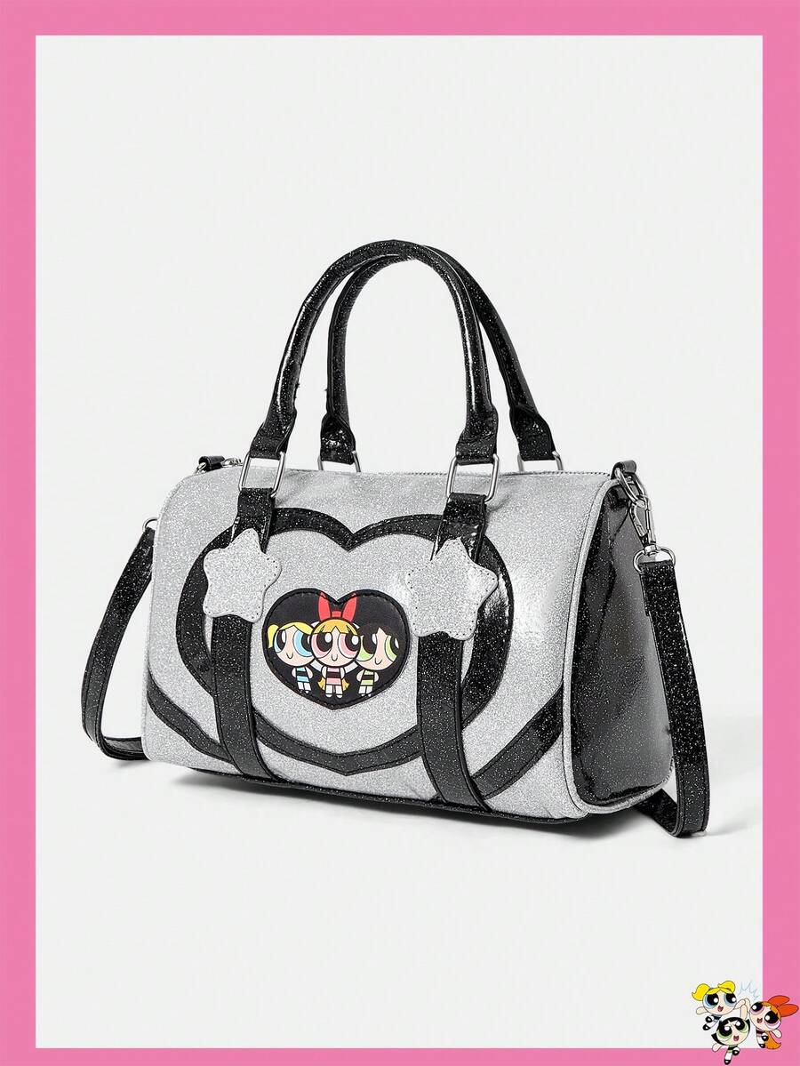 THE POWERPUFF GIRLS X SHEIN LADIES' HANDBAGS - Grey - View 1