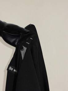SHEIN ICON 大码女式网纱拼接紧身连体裤 - 黑色 - 查看 10