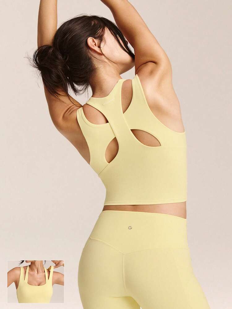 Soutien-gorge de sport FeatherFit™ à double bretelle, faible impact, yoga, usage quotidien