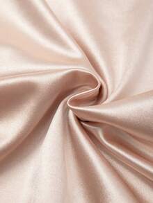 Franclia Blusa sin mangas de unicolor elegante con cintura fruncida, para verano - Champán - Ver 5